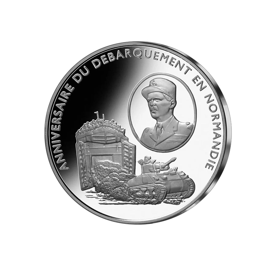 Frappe en argent pur - La France Victorieuse - Le Général Leclerc et la 2ème DB