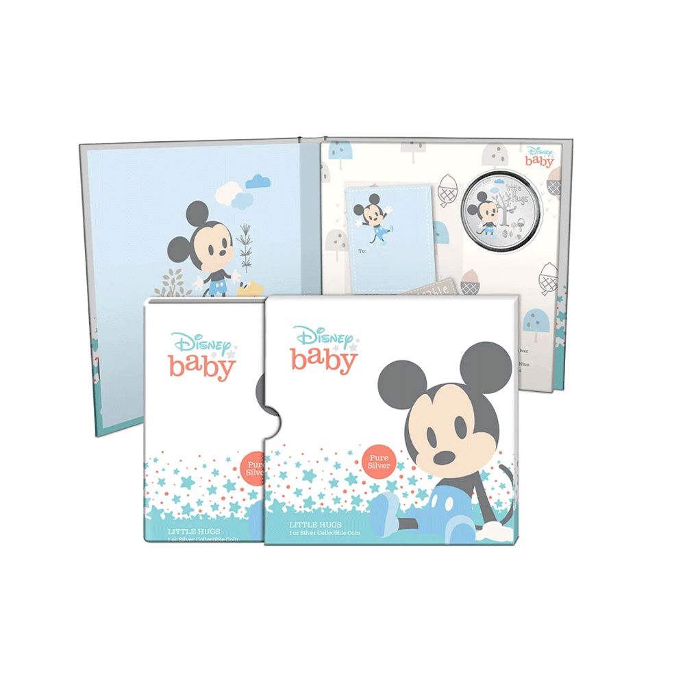 Disney - Little hugs - Boy - Monnaie de 2 Dollars Argent - BE 2024