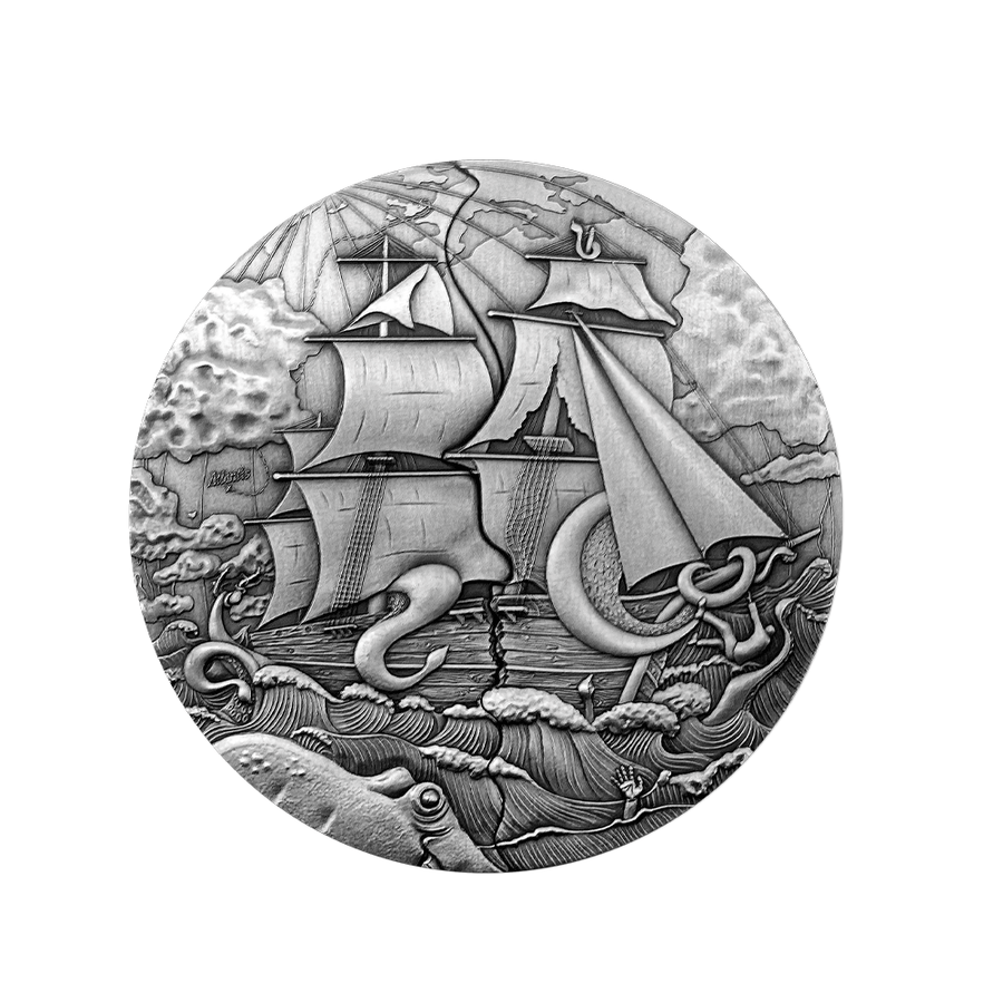 Atlantis - Monnaie de 10$ Argent - Antique Finish 2025