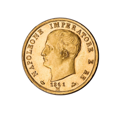 ⁣⁢40 Lire - Napoleon I - Kungariket Italien - 1808-1814⁤⁣