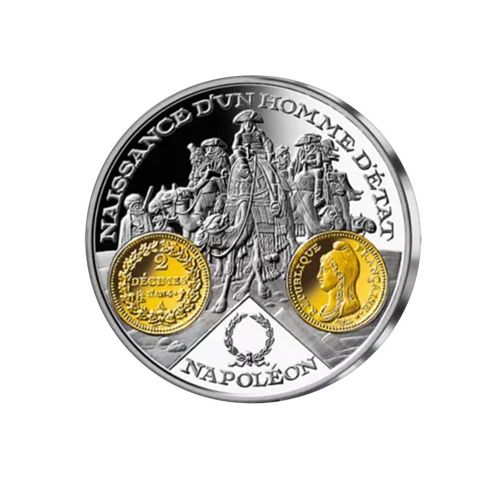 Frappe en Argent pur - 2000 ans d'histoire monétaire française - 2 Décimes An 4 - Paris