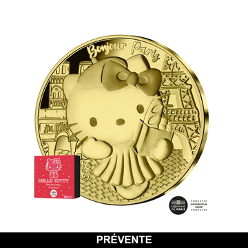 Hello Kitty - "Hello Paris" - Currency of € 50 or 1/4 Oz - BE 2024