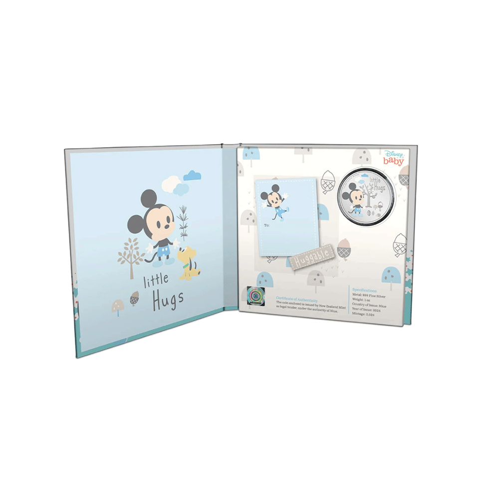 Disney - Little hugs - Boy - Monnaie de 2 Dollars Argent - BE 2024