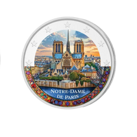 Notre Dame de Paris - 2 Euros Commémorative -  Colorisée (variantes disponibles)