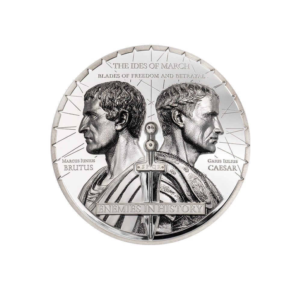 Enemies in History - Caesar vs. Brutus - Monnaie de 1000 Togrog - BE 2025