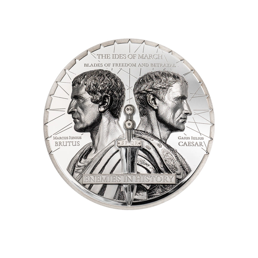 Enemies in History - Caesar vs. Brutus - Monnaie de 1000 Togrog - BE 2025