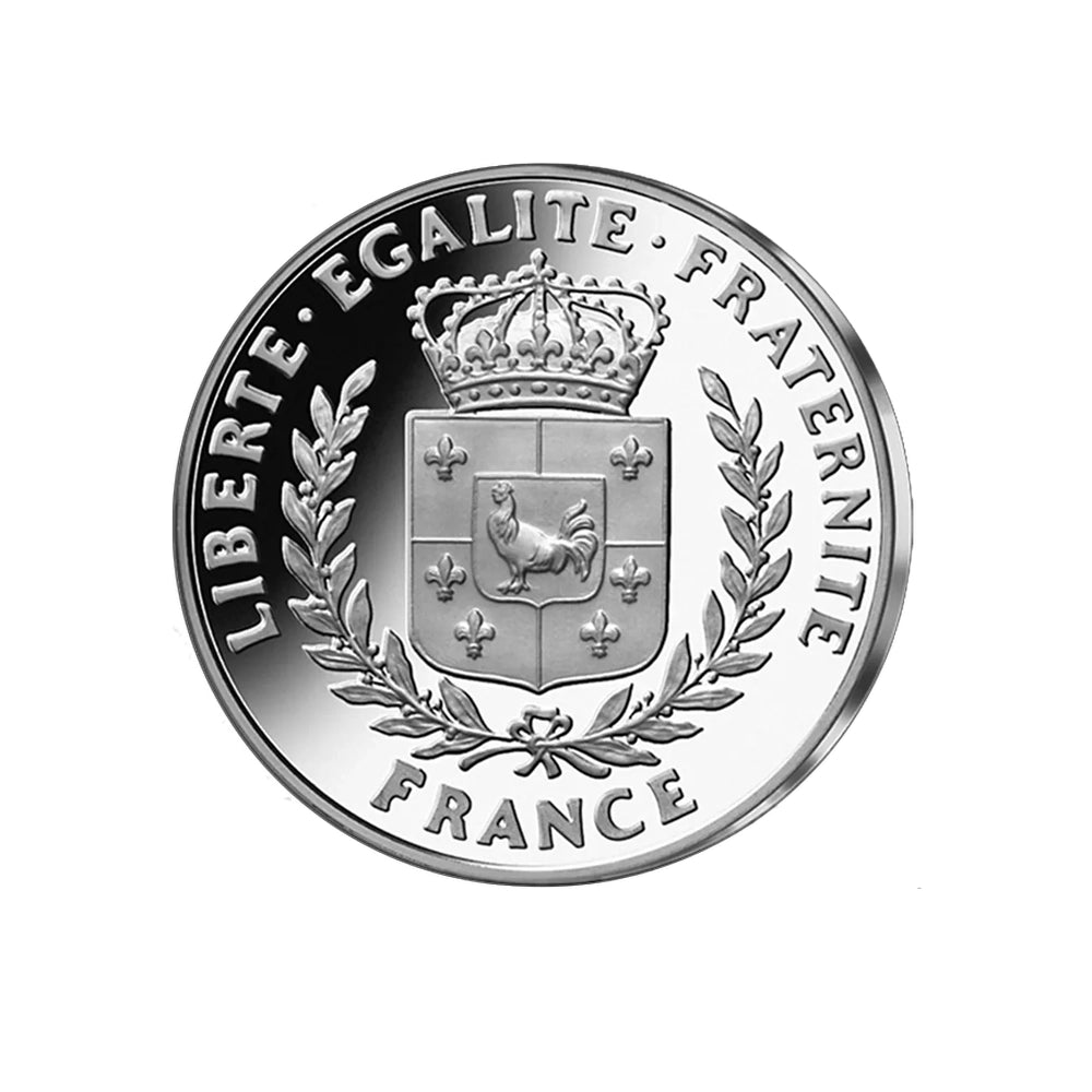 Frappe en argent pur - La France Victorieuse - Le débarquement Américain sur la plage Omaha