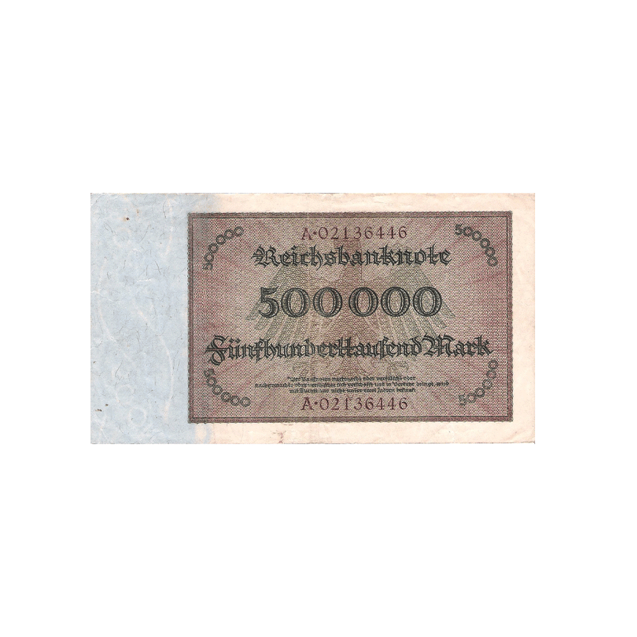 Allemagne - Billet de 500 000 Mark - 1923