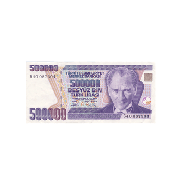 Türkiye - 500.000 Leia ingressos - 1993-1994