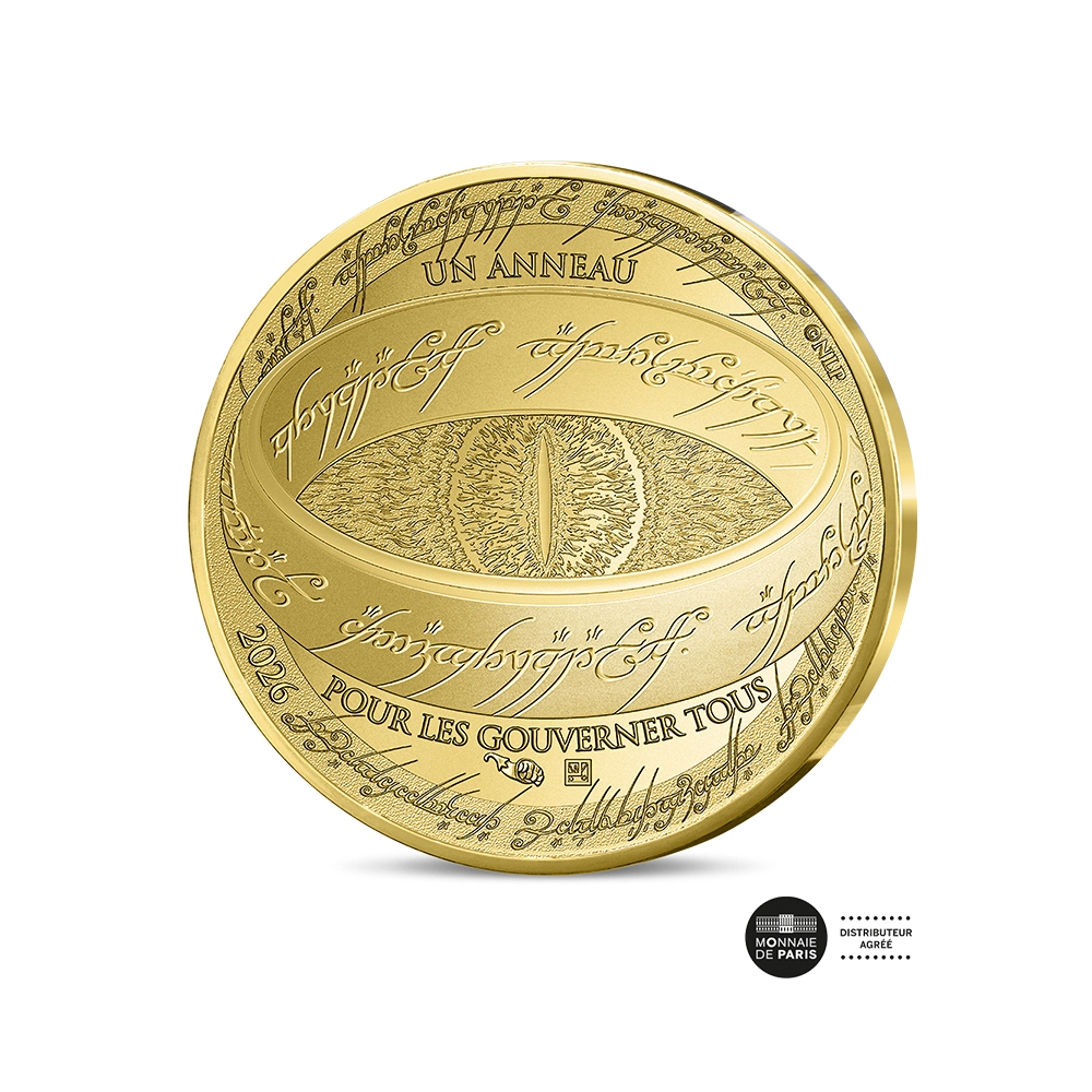 Le Seigneur des anneaux - L'anneau Unique - Monnaie de 500 Euros - Or - BU