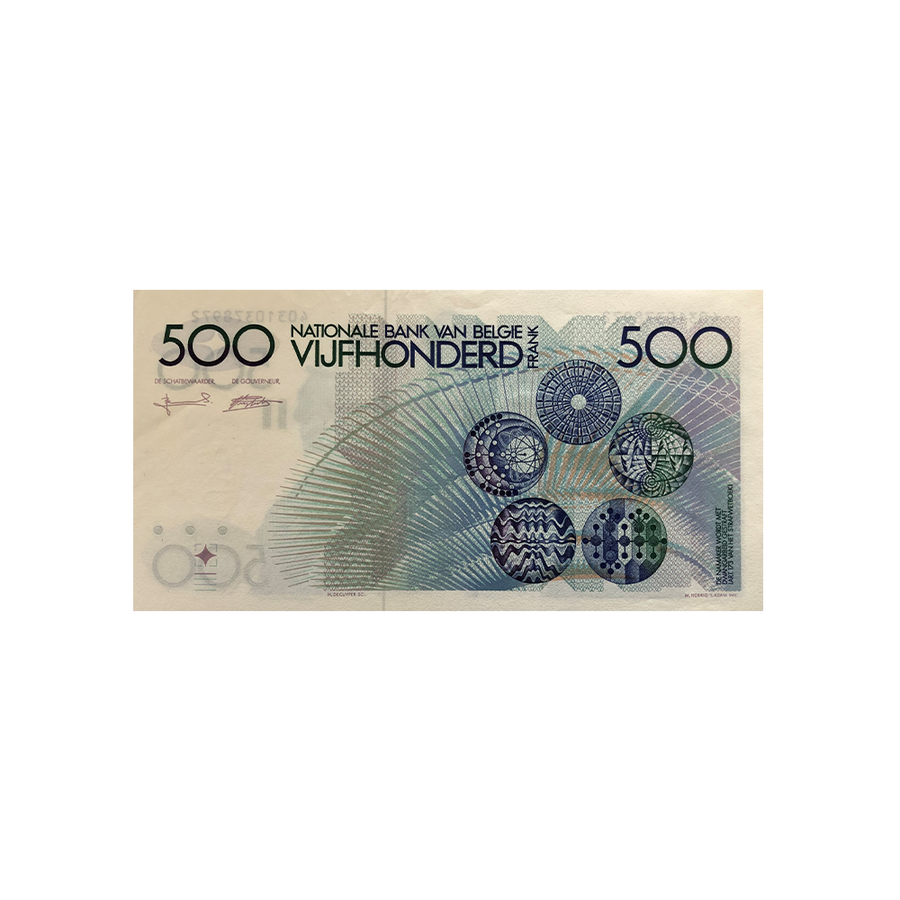 Belgique - Billet de 500 Francs - 1980-1998