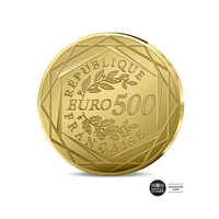 Le Seigneur des anneaux - L'anneau Unique - Monnaie de 500 Euros - Or - BU