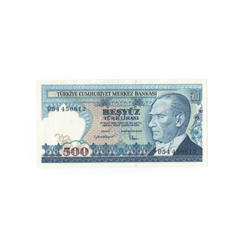 Turquie - Billet de 500 Lires - 1983-1984