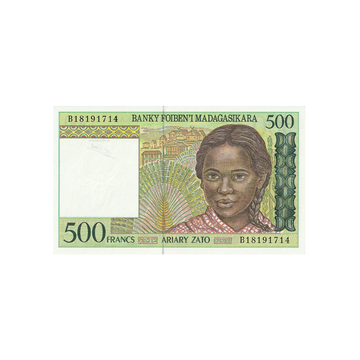 Madagascar - Billet de 500 Francs (100 MGA) - 1994-2004
