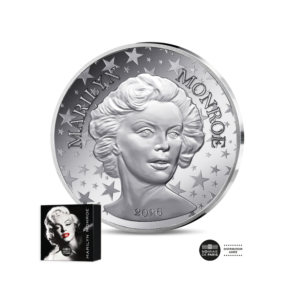 Femme du Monde - Marilyn Monroe - Monnaie de 50 Euros Argent - BE 2026