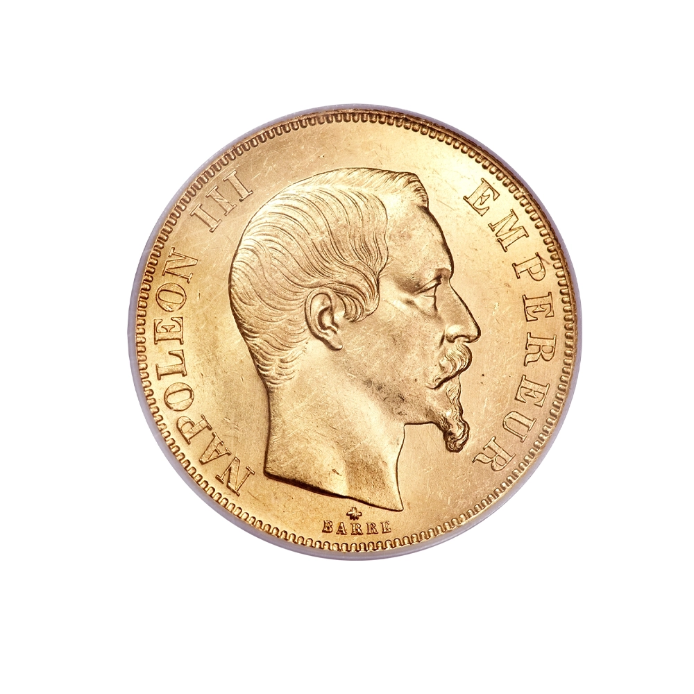 50 Francs - Napoléon III - Tête nue - France - 1855-1860