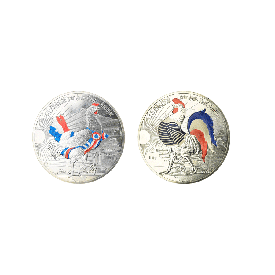 La France par Jean-Paul Gaultier - Coffret de 24 Monnaies de 10€ Argent et 2 monnaies de 50€ argent - BU 2017
