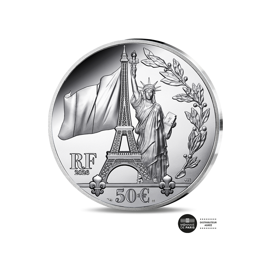 ⁣⁢Mercanti - Jimenez - Stříbrná mince 50 eur 5 Oz - Proof Vysoký reliéf 2026⁤⁣