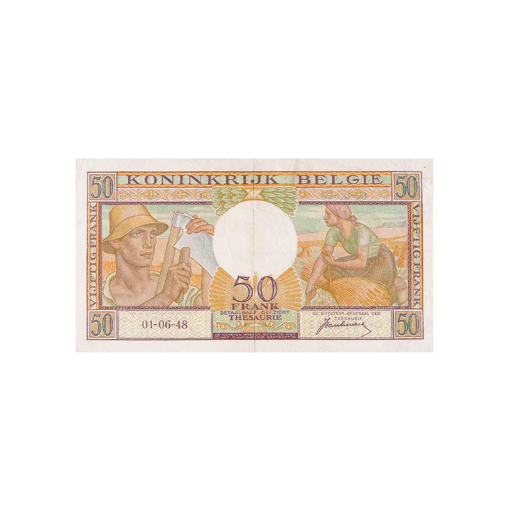 Belgique - Billet de 50 Francs - 1948