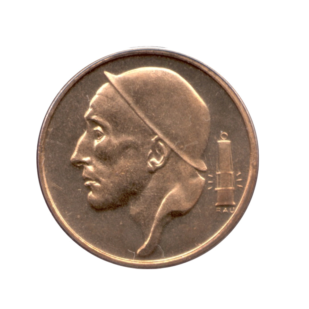 50 centimes - Mineur - Belgique - 1952-2001