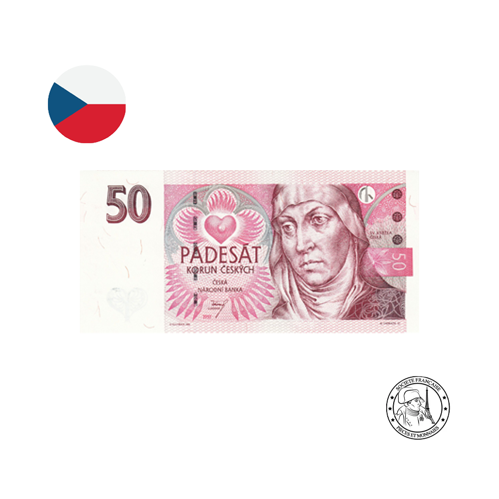 République Tchèque - Billet de 50 Couronnes - 1997