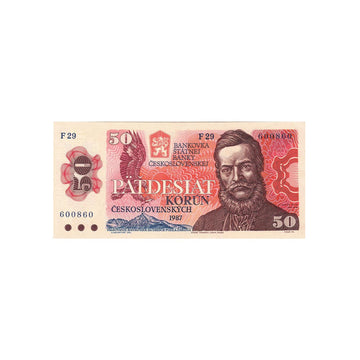 République Tchèque - Billet de 50 Couronnes - 1987