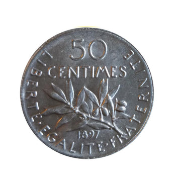 50 centimes Semeuse - France - 1897-1920