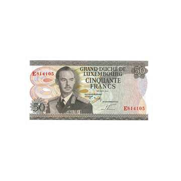 Luxembourg - Billet de 50 Francs - 1972