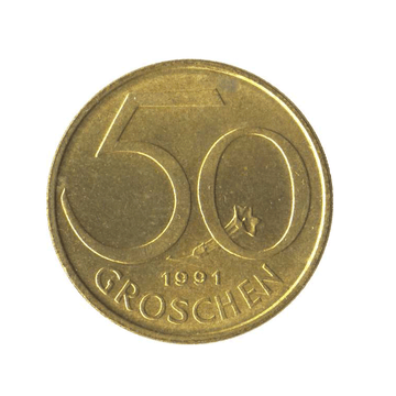 50 Groschen - Autriche - 1959-2001