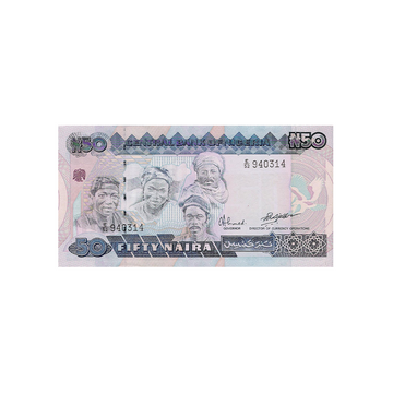 Nigeria - Billet de 50 Naira - 1991-2005