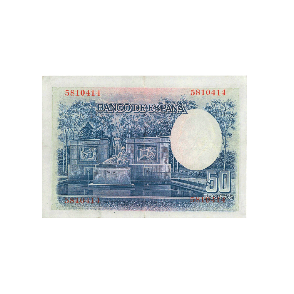 Espagne - Billet de 50 Pesetas - 1935