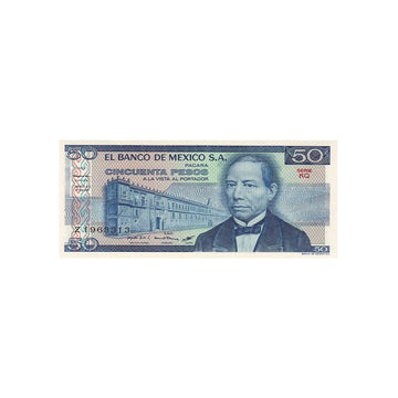 Mexique - Billet de 50 Pesos - 1981