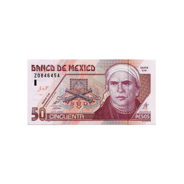Mexique - Billet de 50 Pesos - 1994-2000