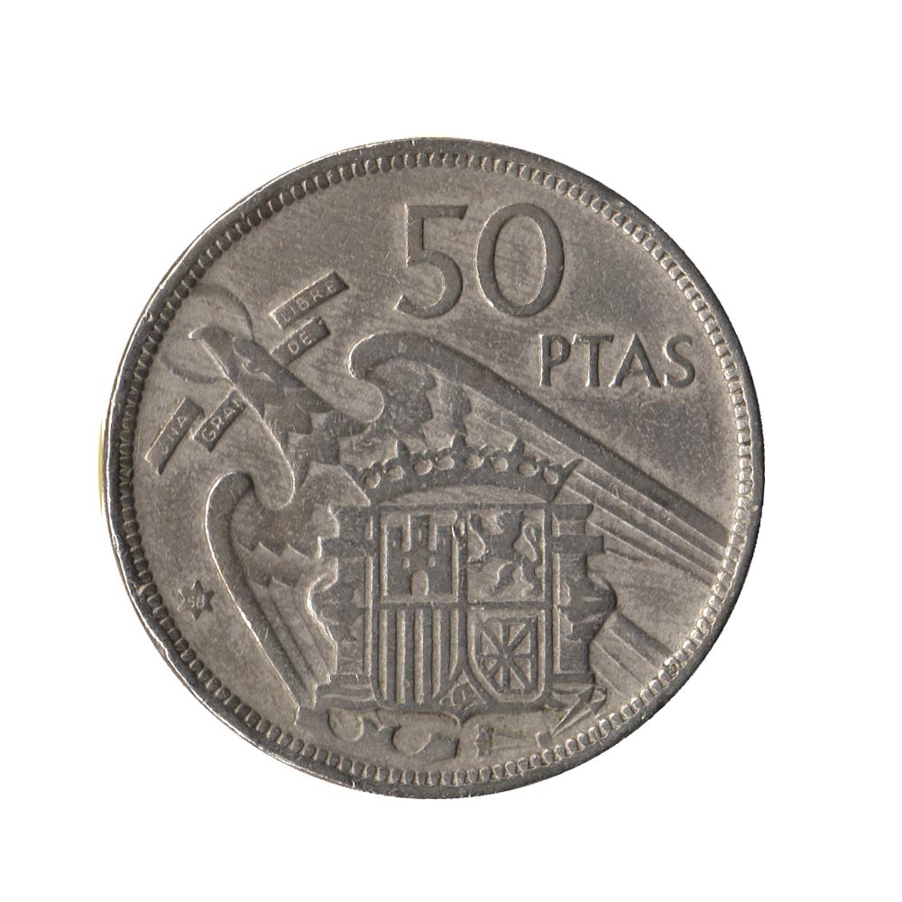 50 Pesetas - Francisco Franco - Spagna - 1958-1975