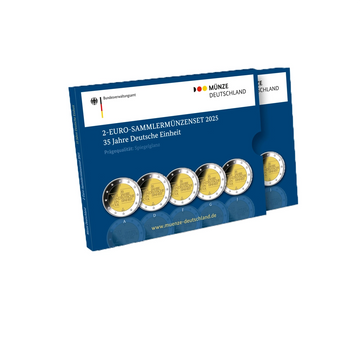 Allemagne 2025 - 2 Euros commémorative - 35ème anniversaire de la réunification allemande - BE