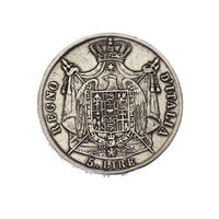 5 Lire - Napoléon Ier - Royaume d'Italie - 1807-1814