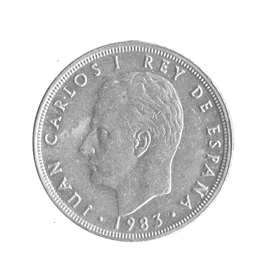 5 Pesetas - Juan Carlos I couronné - Espagne - 1982-1989