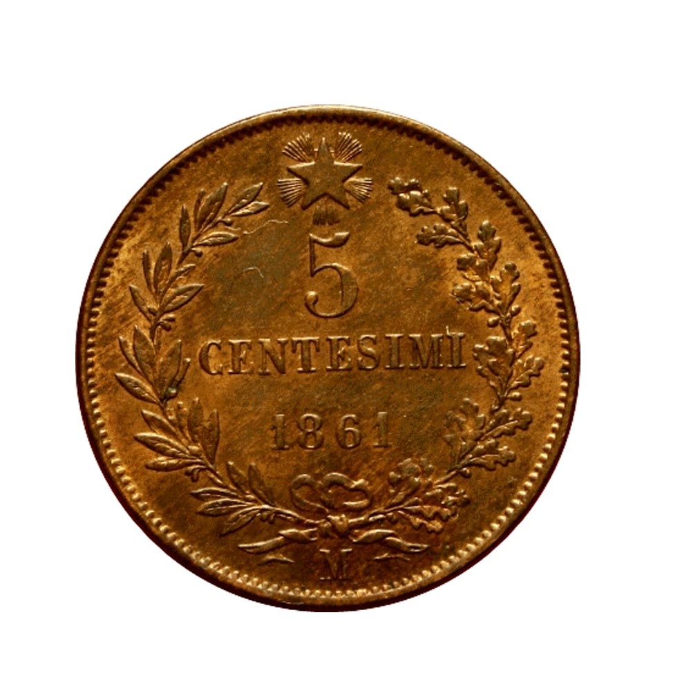 5 centesimi - Vittorio Emanuele II - Italie - 1861-1867