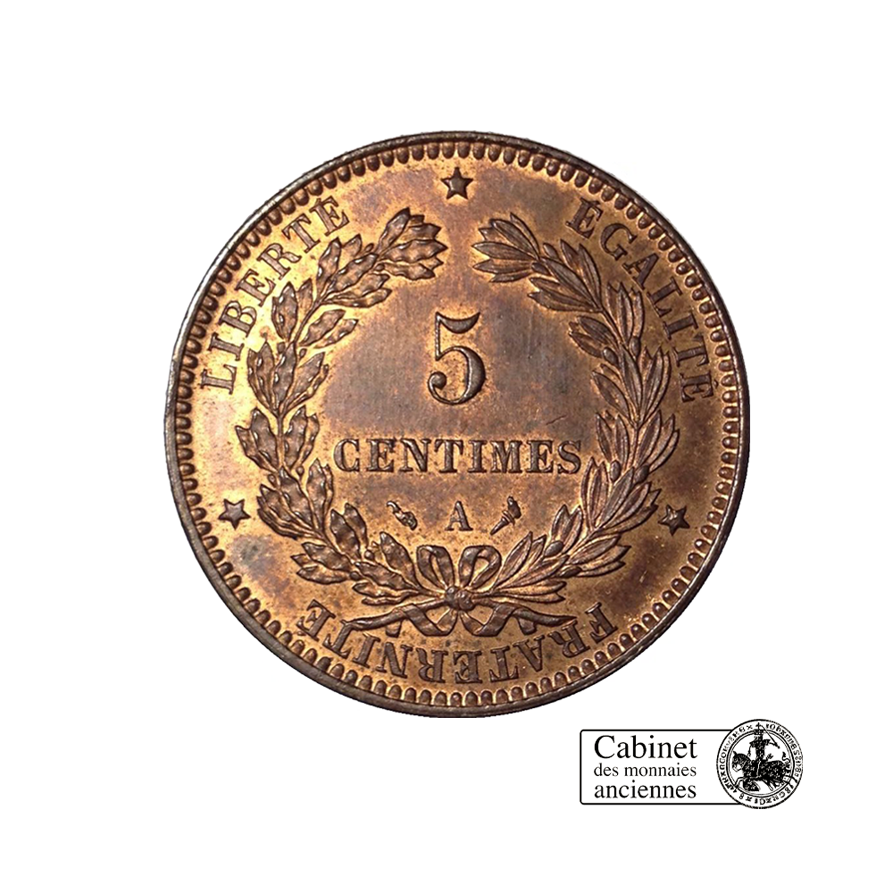 5 centimes - Cerès - IIIème  République - France - 1871 - 1898