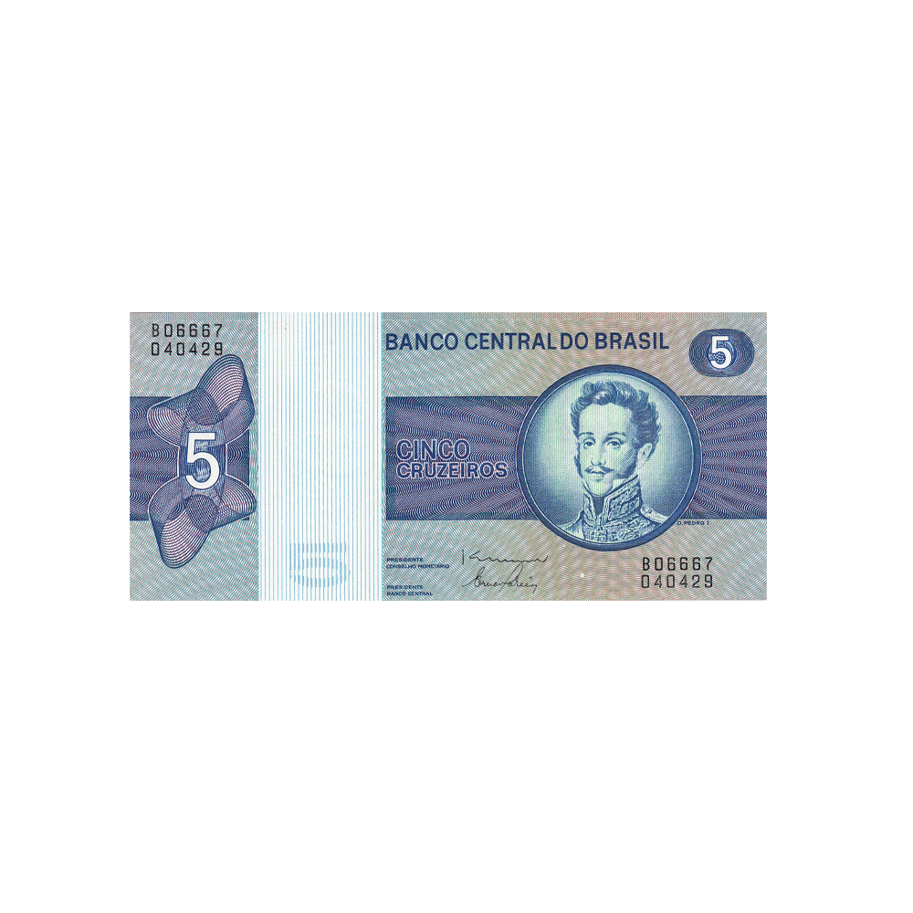 Brésil - Billet de 5 Cruzeiros - 1970-1979