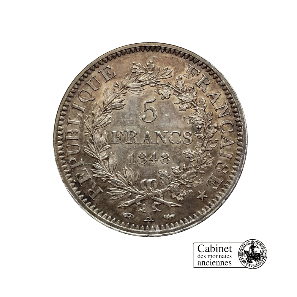 5 Francs - Hercule - IIe République - France - 1848-1849