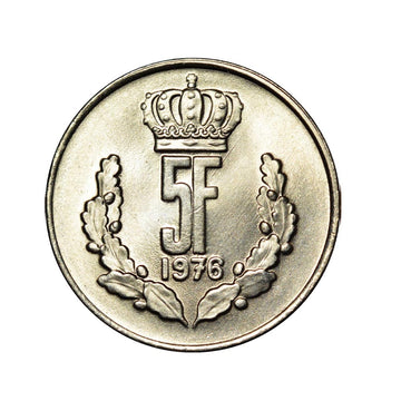 5 Francs - Jean - Luxembourg - 1971-1981