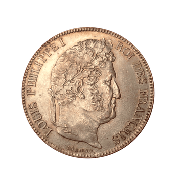5 francs - Louis-Philippe I - Tête Laurée - France - 1832-1843