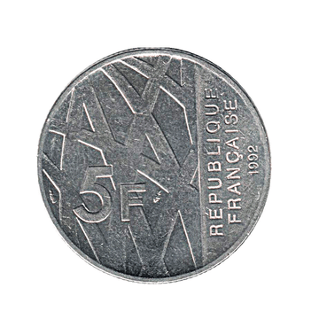 5 francs - Pierre Mendès - France - 1992