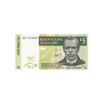 Malawi - Billet de 5 Kwacha - 1997-2005