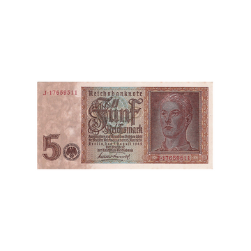 Allemagne - Billet de 5 Reichsmark - 1942