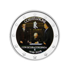 Italie 2018 - 2 Euro Commémorative - Colorisée