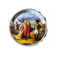 Frappe en Argent colorisée - Austerlitz - La Bataille des 3 Empereurs