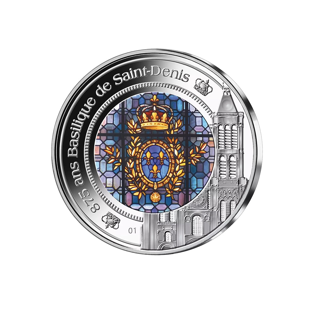 Frappe vitrail en Argent massif - 875 ans Basilique de Saint-Denis