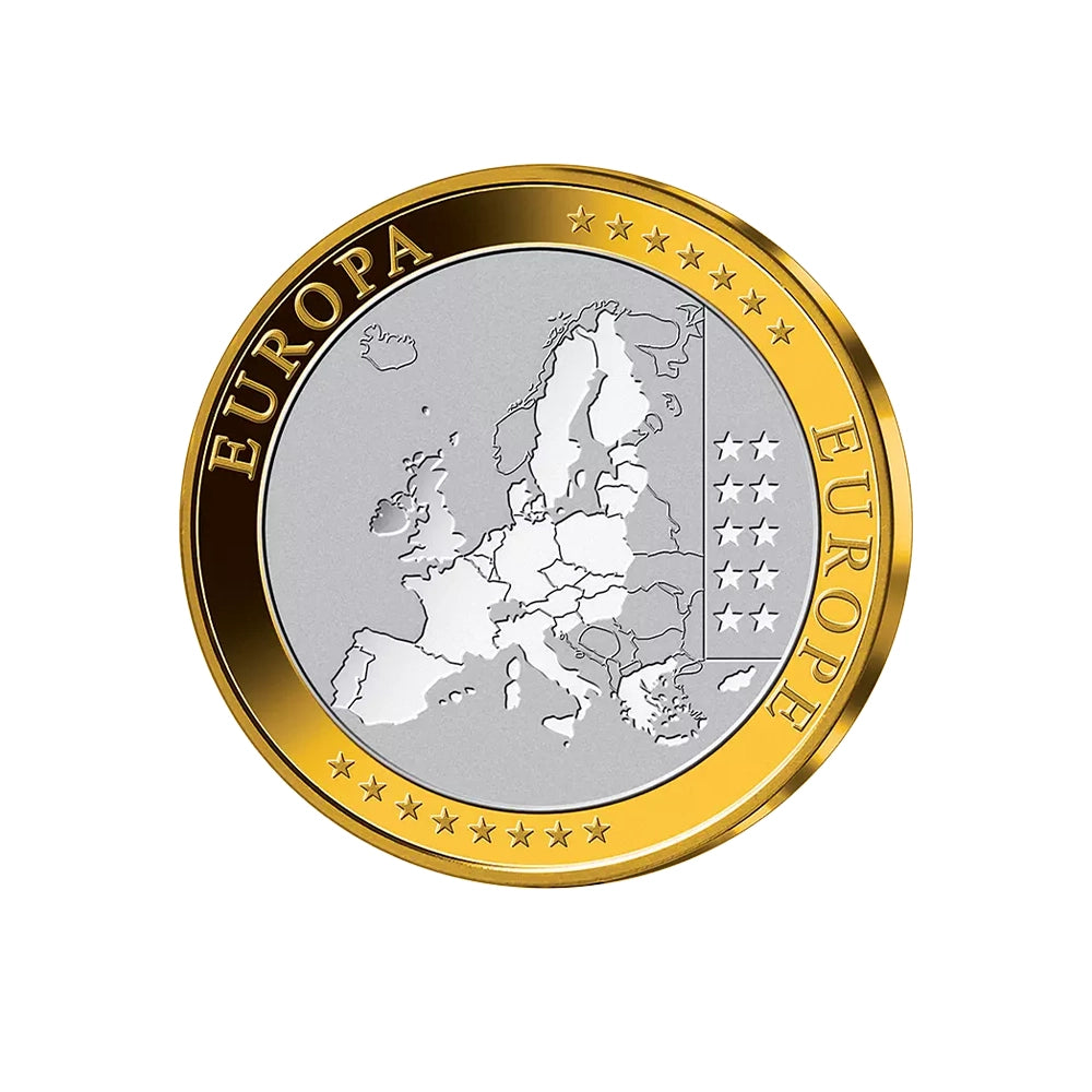 Première frappe en hommage à l'Euro en Cuivre Argenté - Chypre